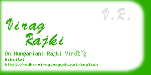 virag rajki business card